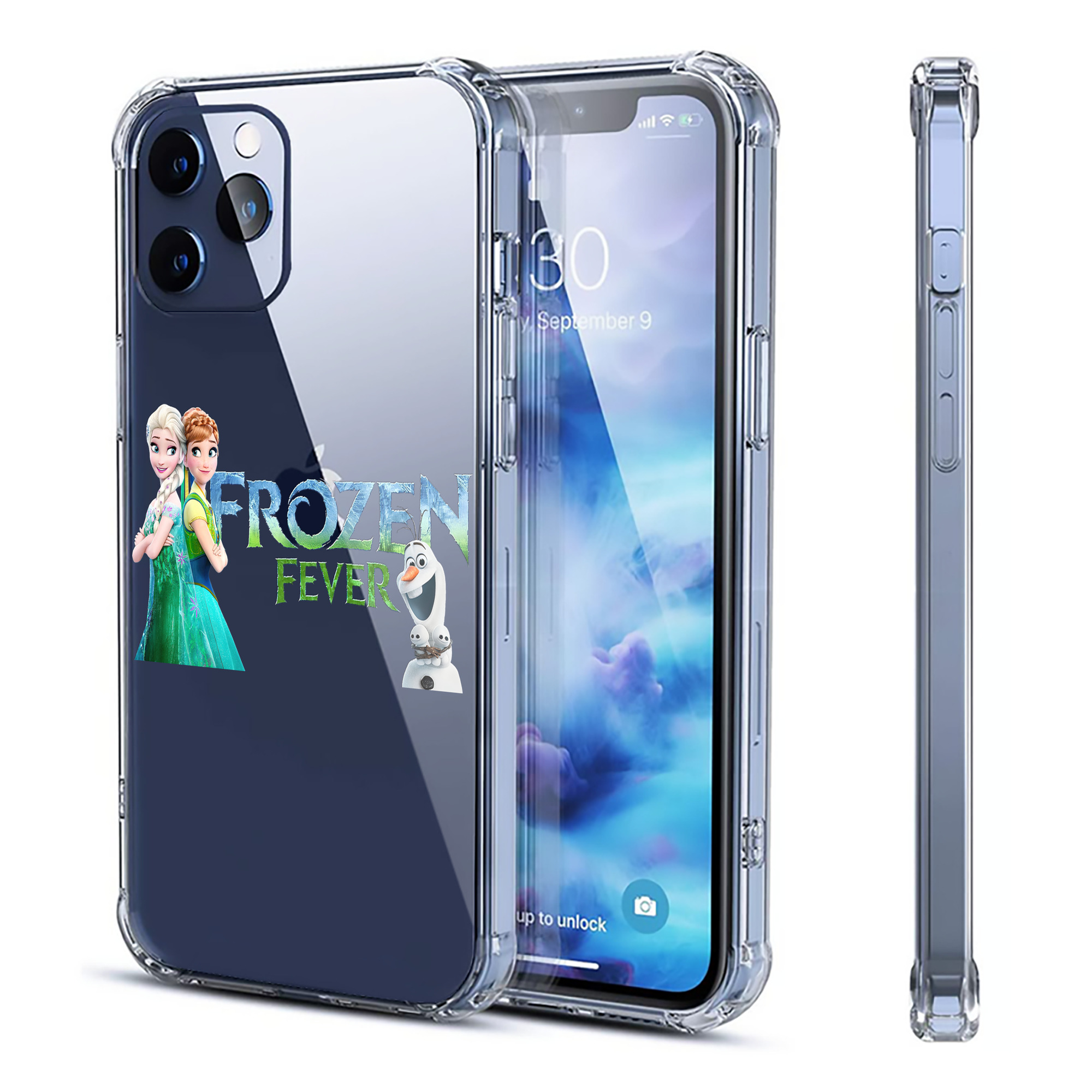 （画像用） アナと雪の女王 アンナ エルサ Frozen Anna Elsa 【iPhone 12シリーズ対応】透明スマホケース（クリアソフトケース）